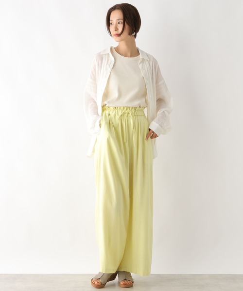 LEPSIM（レプシィム）の「ジャガードストライプシャツ　127578（シャツ/ブラウス・レディース・イエロー/アイボリー/ブラック・FREE）」の5枚目の写真