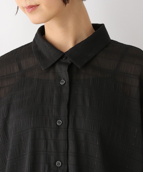 LEPSIM（レプシィム）の「ジャガードストライプシャツ　127578（シャツ/ブラウス・レディース・イエロー/アイボリー/ブラック・FREE）」の20枚目の写真