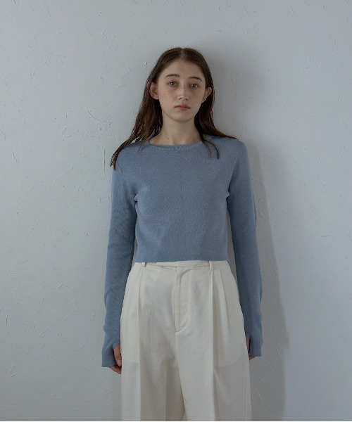 トップス artn Recycled suvin urake | Half zip pullover | Top gray