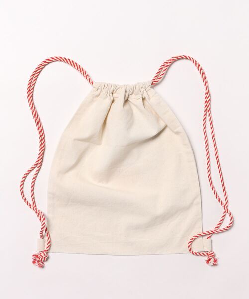 AND SQUARE(アンドスクエア)の「<AND SQUARE>【BAG ALL】コットンリュック ハートNEW YORK(バックパック/リュック・レディース・ホワイト・FREE)」の2枚目の写真