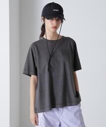 OPEN NECK BACK TACK FADEWASH T-SHIRT/オープンネック バックタック フェイドウォッシュTシャツ