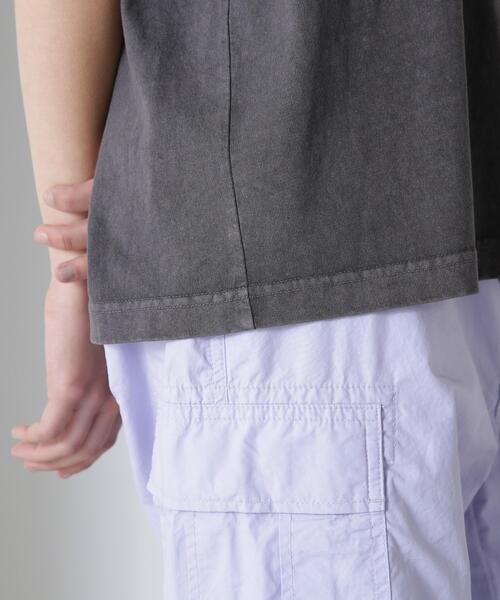 AVIREX(アヴィレックス)の「OPEN NECK BACK TACK FADEWASH T-SHIRT/オープンネック バックタック フェイドウォッシュTシャツ(Tシャツ/カットソー・レディース・レッド/チャコールグレー/アイボリー・F)」の22枚目の写真