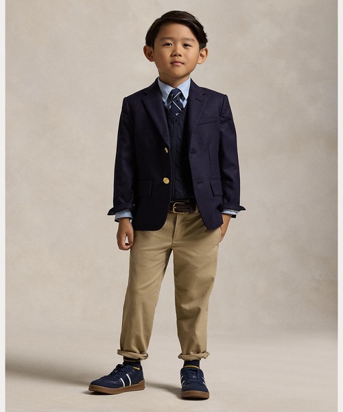 POLO RALPH LAUREN CHILDRENSWEAR(ポロ ラルフ ローレン チルドレンズウェア)の「ケーブルニット コットン セーター ベスト(ベスト・キッズ・ネイビー系1・6/4/7/3)」の7枚目の写真