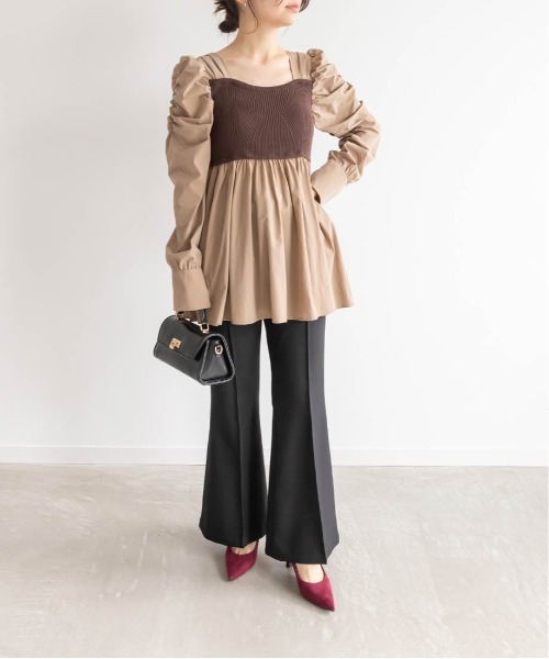 RANDA(ランダ)の「ゴールドモチーフヒールパンプス(パンプス・レディース・ワイン/グレー/ブラック・24.5/24/23.5/23/22.5/22/25.5/25)」の21枚目の写真