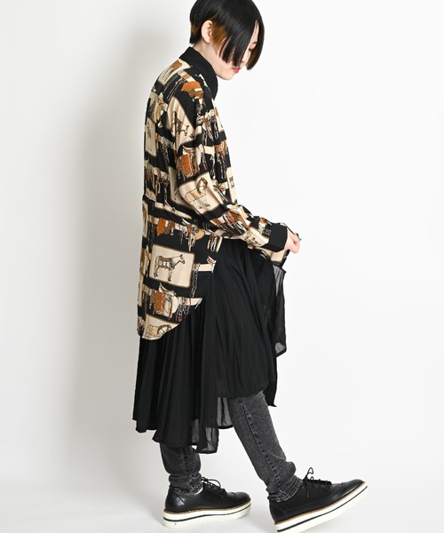 【A2】定価約￥21.000　アリスバーリー　シャツチュニック 大きいサイズ 「低身長さん」も「高身長さん」もベストな丈を