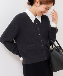 NOLLEY’S | 《手洗い可能》ESPOIR 16G片畦クルーネックカーディガン(カーディガン/ボレロ)