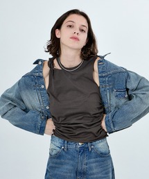 NO-SLEEVE KNOT DEZIGN TOPS