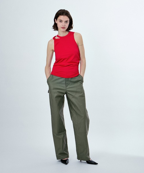 M TO R(ムウトアール)の「NO-SLEEVE KNOT DEZIGN TOPS(タンクトップ・レディース・ブラック/レッド/ライトグレー・40/38)」の11枚目の写真