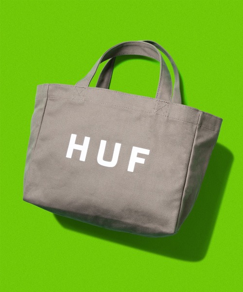 HUF（ハフ）の「HUF OG LOGO TOTE BAG S / HUF ハフ トートバッグ（トートバッグ・メンズ・ナチュラル/ブラック/グレイッシュベージュ・O/S）」の3枚目の写真