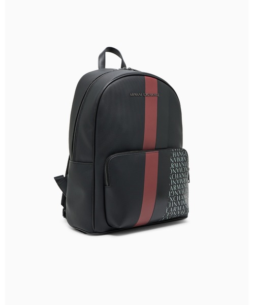 ARMANI EXCHANGE（アルマーニエクスチェンジ）の「【A|X アルマーニ エクスチェンジ】モノグラム×ストライプ　バックパック（バックパック/リュック・メンズ・グリーン/ネイビー/ダークブルー/レッド・FREE）」の9枚目の写真