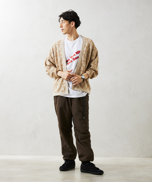 JOURNAL STANDARD relume（ジャーナルスタンダード　レリューム）の「CALIFORNIA アモルファス プレーティングカーディガン（ニット/セーター・メンズ・チャコールグレー/ブラック/ボルドー/ネイビー/ベージュ・MEDIUM/LARGE）」の8枚目の写真