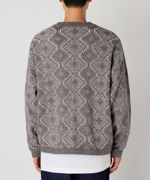 JOURNAL STANDARD relume（ジャーナルスタンダード　レリューム）の「CALIFORNIA アモルファス プレーティングカーディガン（ニット/セーター・メンズ・チャコールグレー/ブラック/ボルドー/ネイビー/ベージュ・MEDIUM/LARGE）」の21枚目の写真