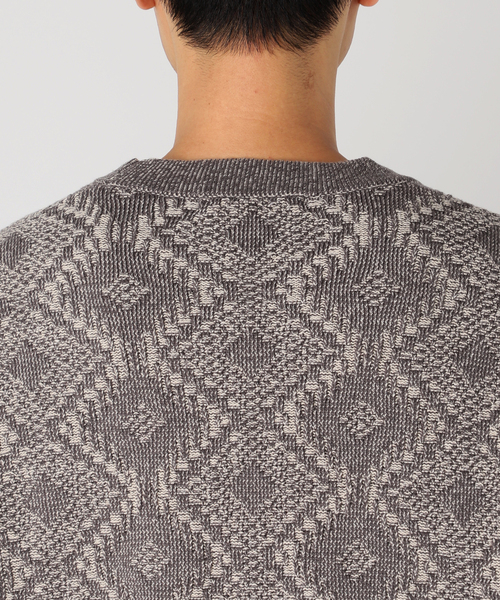 JOURNAL STANDARD relume（ジャーナルスタンダード　レリューム）の「CALIFORNIA アモルファス プレーティングカーディガン（ニット/セーター・メンズ・チャコールグレー/ブラック/ボルドー/ネイビー/ベージュ・MEDIUM/LARGE）」の20枚目の写真