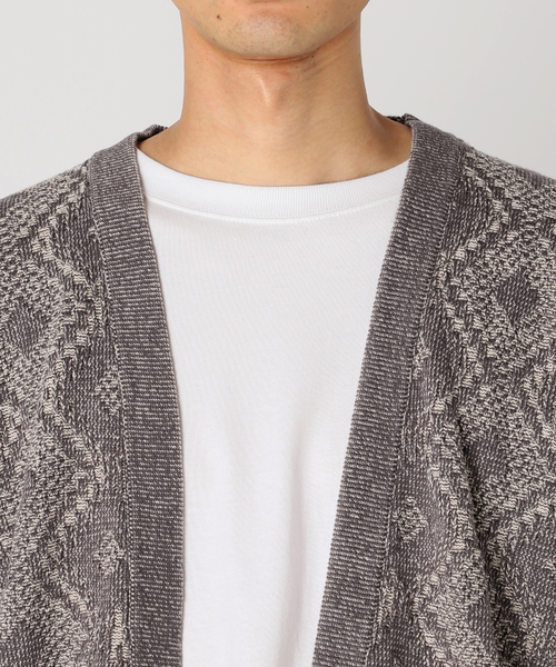 JOURNAL STANDARD relume（ジャーナルスタンダード　レリューム）の「CALIFORNIA アモルファス プレーティングカーディガン（ニット/セーター・メンズ・チャコールグレー/ブラック/ボルドー/ネイビー/ベージュ・MEDIUM/LARGE）」の19枚目の写真