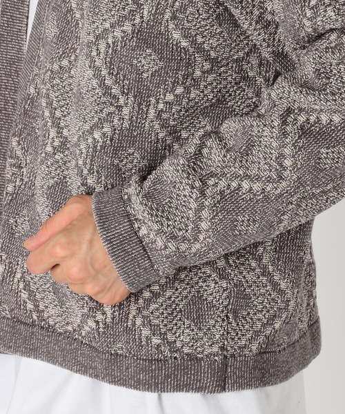 JOURNAL STANDARD relume（ジャーナルスタンダード　レリューム）の「CALIFORNIA アモルファス プレーティングカーディガン（ニット/セーター・メンズ・チャコールグレー/ブラック/ボルドー/ネイビー/ベージュ・MEDIUM/LARGE）」の17枚目の写真