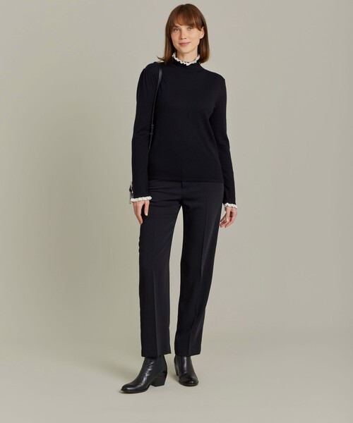 agnes b.（アニエスベー）の「【Outlet】LS72 PULLOVER プルオーバー（ニット/セーター・レディース・ブラック・1/3/2）」の2枚目の写真