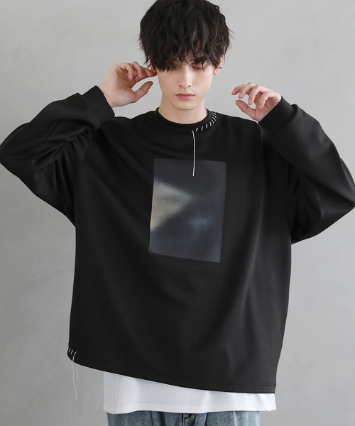 ASTRONOMY(アストロノミー)の「ポンチグラフィックステッチロンT 長袖(Tシャツ/カットソー・メンズ・ブラック/ホワイト/チャコール・S/M/L/XL)」の13枚目の写真