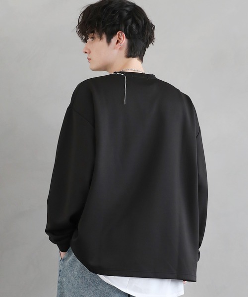 セール】ポンチグラフィックステッチロンT 長袖（Tシャツ/カットソー