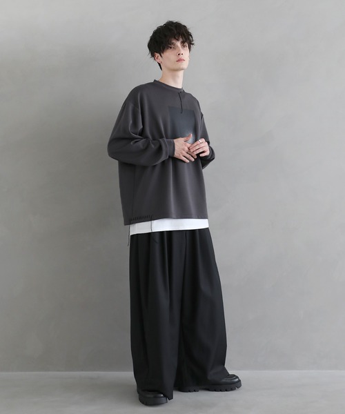 ASTRONOMY(アストロノミー)の「ポンチグラフィックステッチロンT 長袖(Tシャツ/カットソー・メンズ・ブラック/ホワイト/チャコール・S/M/L/XL)」の22枚目の写真