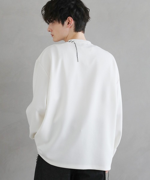 ASTRONOMY(アストロノミー)の「ポンチグラフィックステッチロンT 長袖(Tシャツ/カットソー・メンズ・ブラック/ホワイト/チャコール・S/M/L/XL)」の7枚目の写真