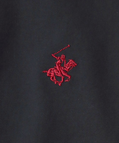 BEVERLY HILLS POLO CLUB（ビバリーヒルズポロクラブ）の「BEVERLY HILLS POLO CLUB/ビバリーヒルズポロクラブ Harrington Jacket/ツイル ロゴ ワンポイント刺繍 ハリントンジャケット/スイングトップ/ブルゾン/レディース メンズ（ブルゾン・メンズ・ベージュ/ネイビー/カーキ/ブラック・M/L/LL）」の10枚目の写真