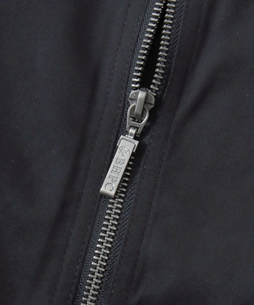 BEVERLY HILLS POLO CLUB（ビバリーヒルズポロクラブ）の「BEVERLY HILLS POLO CLUB/ビバリーヒルズポロクラブ Harrington Jacket/ツイル ロゴ ワンポイント刺繍 ハリントンジャケット/スイングトップ/ブルゾン/レディース メンズ（ブルゾン・メンズ・ベージュ/ネイビー/カーキ/ブラック・M/L/LL）」の11枚目の写真