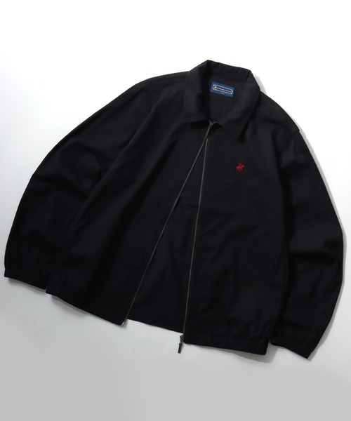 BEVERLY HILLS POLO CLUB（ビバリーヒルズポロクラブ）の「BEVERLY HILLS POLO CLUB/ビバリーヒルズポロクラブ Harrington Jacket/ツイル ロゴ ワンポイント刺繍 ハリントンジャケット/スイングトップ/ブルゾン/レディース メンズ（ブルゾン・メンズ・ベージュ/ネイビー/カーキ/ブラック・M/L/LL）」の5枚目の写真