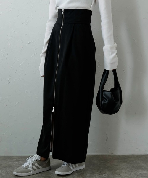 twill waist marked skirt / ツイルウエスト2wayスカート