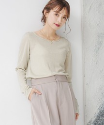 mysty woman | ラメインナーカットプルオーバー　152017(Tシャツ/カットソー)