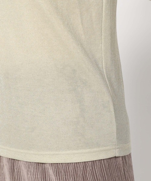 mysty woman（ミスティウーマン）の「ラメインナーカットプルオーバー　152017（Tシャツ/カットソー・レディース・ブラック/オフホワイト/シルバー・FREE）」の15枚目の写真