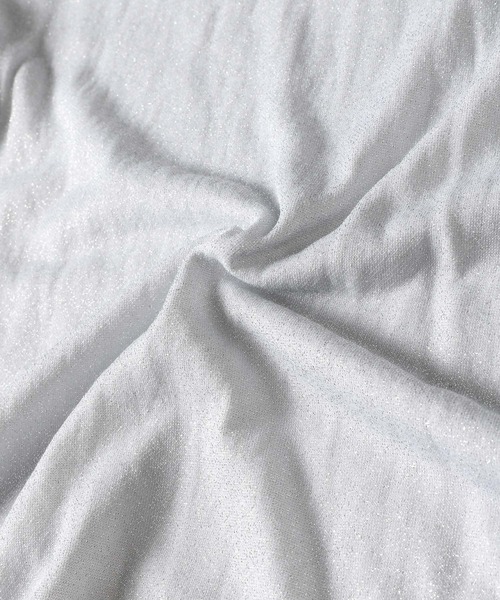 mysty woman（ミスティウーマン）の「ラメインナーカットプルオーバー　152017（Tシャツ/カットソー・レディース・ブラック/オフホワイト/シルバー・FREE）」の19枚目の写真