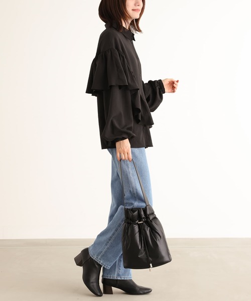 n'OrLABEL（ノアールレーベル）の「『パデッドデザイントートバッグ』（トートバッグ・レディース・シルバー/ブロンズ/ブラック・FREE）」の19枚目の写真