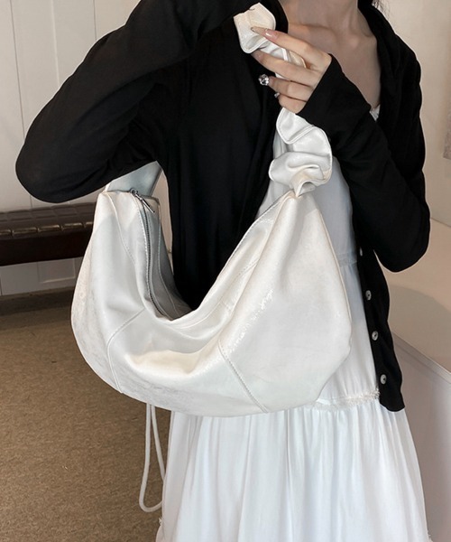 Miniministore(ミニミニストア)の「ギャザーバッグ レディース トートバッグ(トートバッグ・レディース・オフホワイト/シルバー/チャコールグレー・FREE)」の21枚目の写真