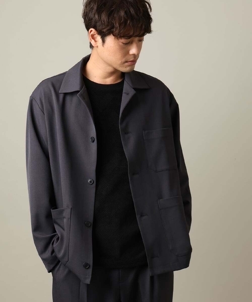 a.v.v(アーヴェヴェ)の「カバーオール ジャケット(セットアップ可)リライトシリーズ2(セットアップ・メンズ・ブラウン/チャコールグレー/ライトブラウン・50/48/46)」の1枚目の写真