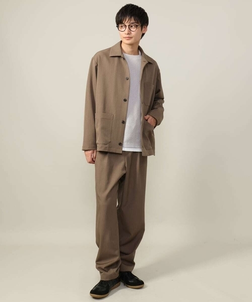a.v.v(アーヴェヴェ)の「カバーオール ジャケット(セットアップ可)リライトシリーズ2(セットアップ・メンズ・ブラウン/チャコールグレー/ライトブラウン・50/48/46)」の22枚目の写真