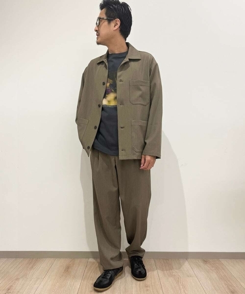 a.v.v(アーヴェヴェ)の「カバーオール ジャケット(セットアップ可)リライトシリーズ2(セットアップ・メンズ・ブラウン/チャコールグレー/ライトブラウン・50/48/46)」の5枚目の写真