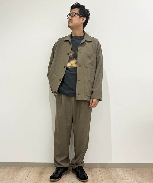 a.v.v(アーヴェヴェ)の「カバーオール ジャケット(セットアップ可)リライトシリーズ2(セットアップ・メンズ・ブラウン/チャコールグレー/ライトブラウン・50/48/46)」の6枚目の写真