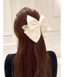 RESEXXY | ツイードリボン(バレッタ/ヘアクリップ)