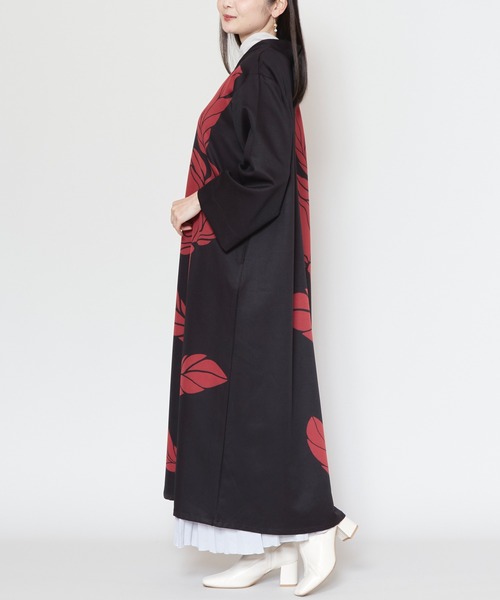 カヤ(カヤ)の「【カヤ】輪の花ワンピース(ワンピース・レディース・ホワイト×ブラック/スミクロ/パープル・FREE)」の7枚目の写真