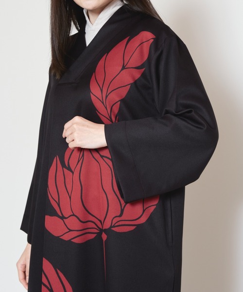 カヤ(カヤ)の「【カヤ】輪の花ワンピース(ワンピース・レディース・ホワイト×ブラック/スミクロ/パープル・FREE)」の12枚目の写真