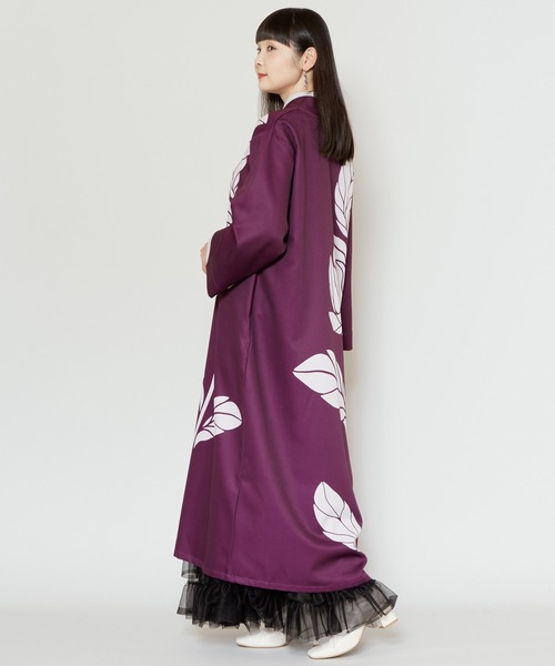 カヤ(カヤ)の「【カヤ】輪の花ワンピース(ワンピース・レディース・ホワイト×ブラック/スミクロ/パープル・FREE)」の20枚目の写真