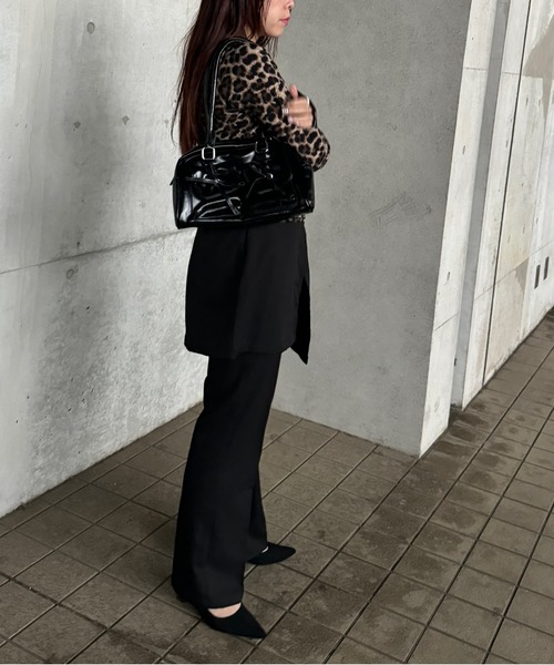 kutir（クティール）の「kutirlune／リボンポケットボストンバッグ（ボストンバッグ・レディース・シルバー/ブラック/レッド/ホワイト・FREE）」の12枚目の写真