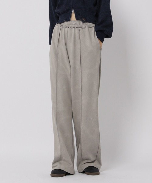 3.3 Field Trip （3.3フィールドトリップ）の「【セットアップ対応】3.3 Field Trip／ピグメントロングパンツ（スウェットパンツ・レディース・ブラウン/ライトグレー・FREE）」の11枚目の写真