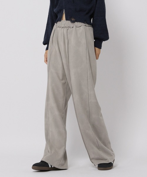 3.3 Field Trip （3.3フィールドトリップ）の「【セットアップ対応】3.3 Field Trip／ピグメントロングパンツ（スウェットパンツ・レディース・ブラウン/ライトグレー・FREE）」の12枚目の写真