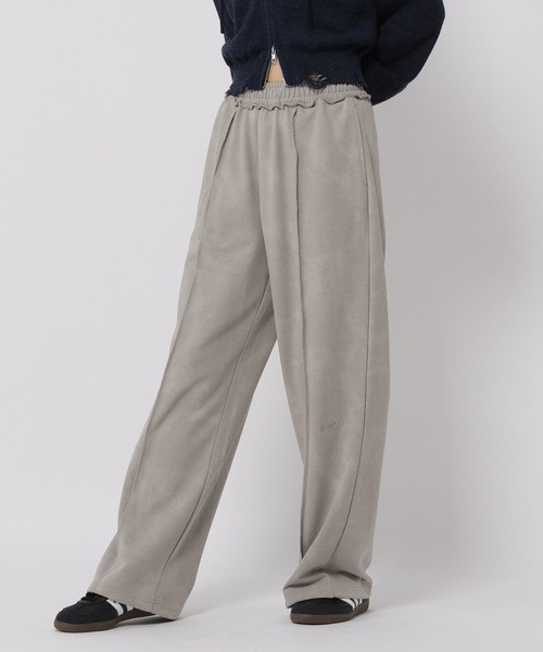 3.3 Field Trip （3.3フィールドトリップ）の「【セットアップ対応】3.3 Field Trip／ピグメントロングパンツ（スウェットパンツ・レディース・ブラウン/ライトグレー・FREE）」の13枚目の写真