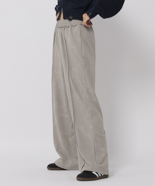 3.3 Field Trip （3.3フィールドトリップ）の「【セットアップ対応】3.3 Field Trip／ピグメントロングパンツ（スウェットパンツ・レディース・ブラウン/ライトグレー・FREE）」の14枚目の写真