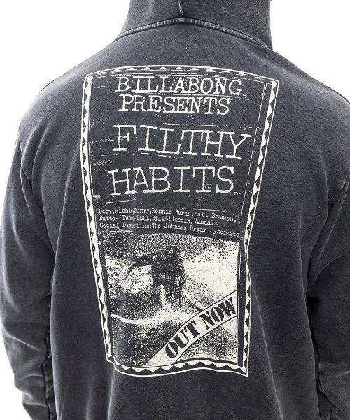 BILLABONG(ビラボン)の「BILLABONG メンズ HERITAGE パーカー 【2024年秋冬モデル】/ビラボンバックプリントプルオーバーパーカー(パーカー・メンズ・スミクロ/ブラック系その他/オフホワイト・MEDIUM/LARGE/X-LARGE)」の10枚目の写真