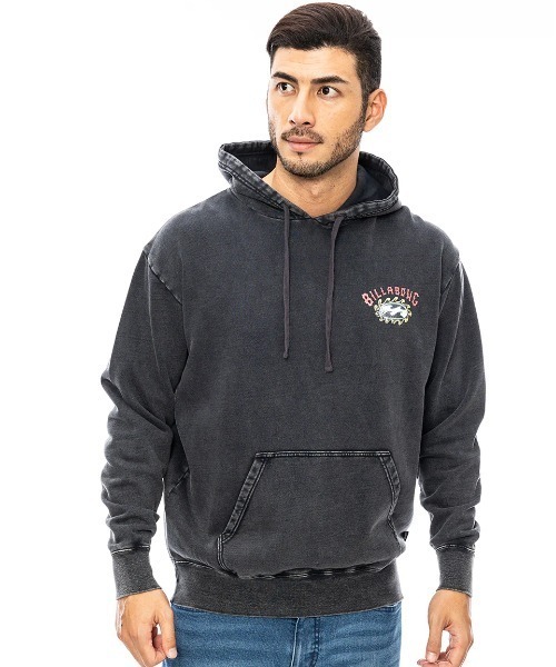 BILLABONG(ビラボン)の「BILLABONG メンズ HERITAGE パーカー 【2024年秋冬モデル】/ビラボンバックプリントプルオーバーパーカー(パーカー・メンズ・スミクロ/ブラック系その他/オフホワイト・MEDIUM/LARGE/X-LARGE)」の13枚目の写真