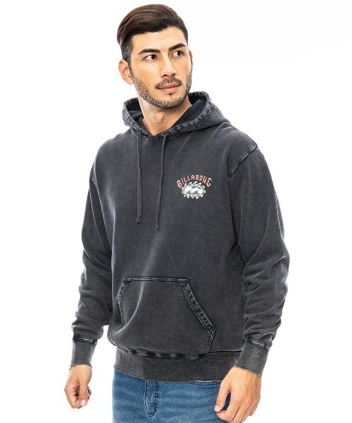 BILLABONG(ビラボン)の「BILLABONG メンズ HERITAGE パーカー 【2024年秋冬モデル】/ビラボンバックプリントプルオーバーパーカー(パーカー・メンズ・スミクロ/ブラック系その他/オフホワイト・MEDIUM/LARGE/X-LARGE)」の14枚目の写真