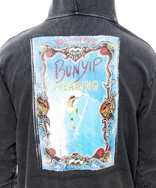 BILLABONG(ビラボン)の「BILLABONG メンズ HERITAGE パーカー 【2024年秋冬モデル】/ビラボンバックプリントプルオーバーパーカー(パーカー・メンズ・スミクロ/ブラック系その他/オフホワイト・MEDIUM/LARGE/X-LARGE)」の15枚目の写真